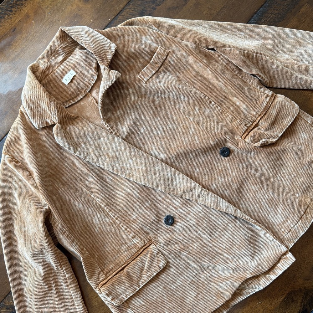 POL Blazer Womens Small Brown Always Dreaming Corduroy Oversized Jacket